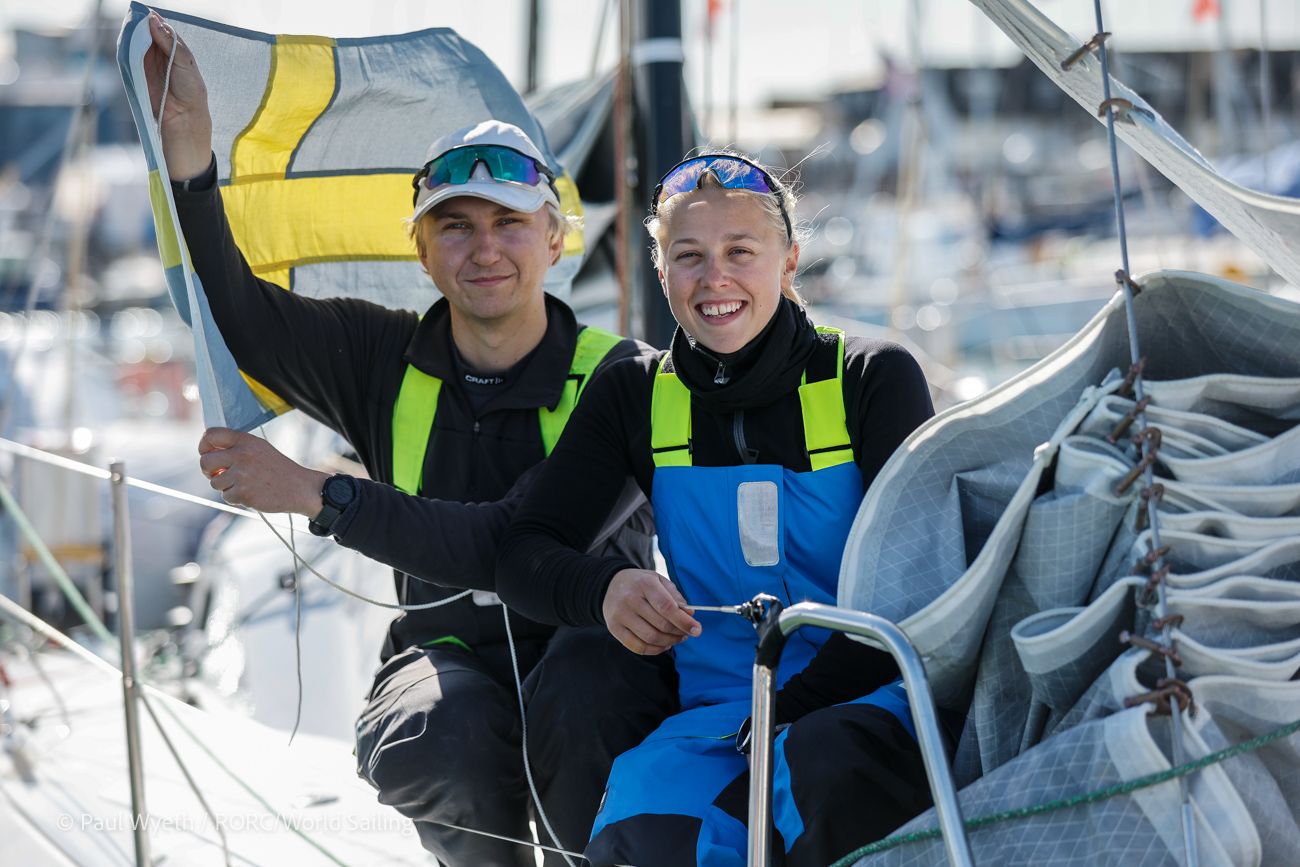image: Ida och Simon - yngsta besättningen på shorthanded VM