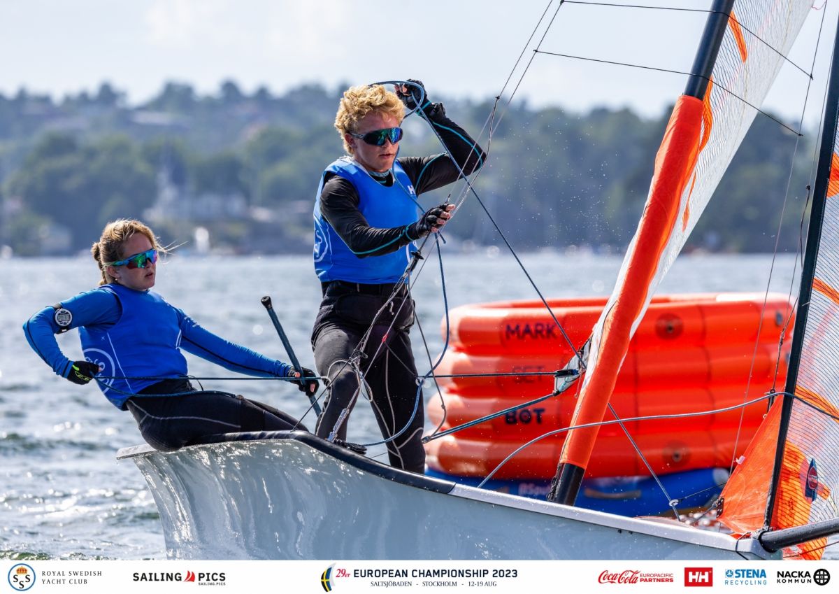 image: Bra start för våra svenska seglare på 29er EM i Saltsjöbaden