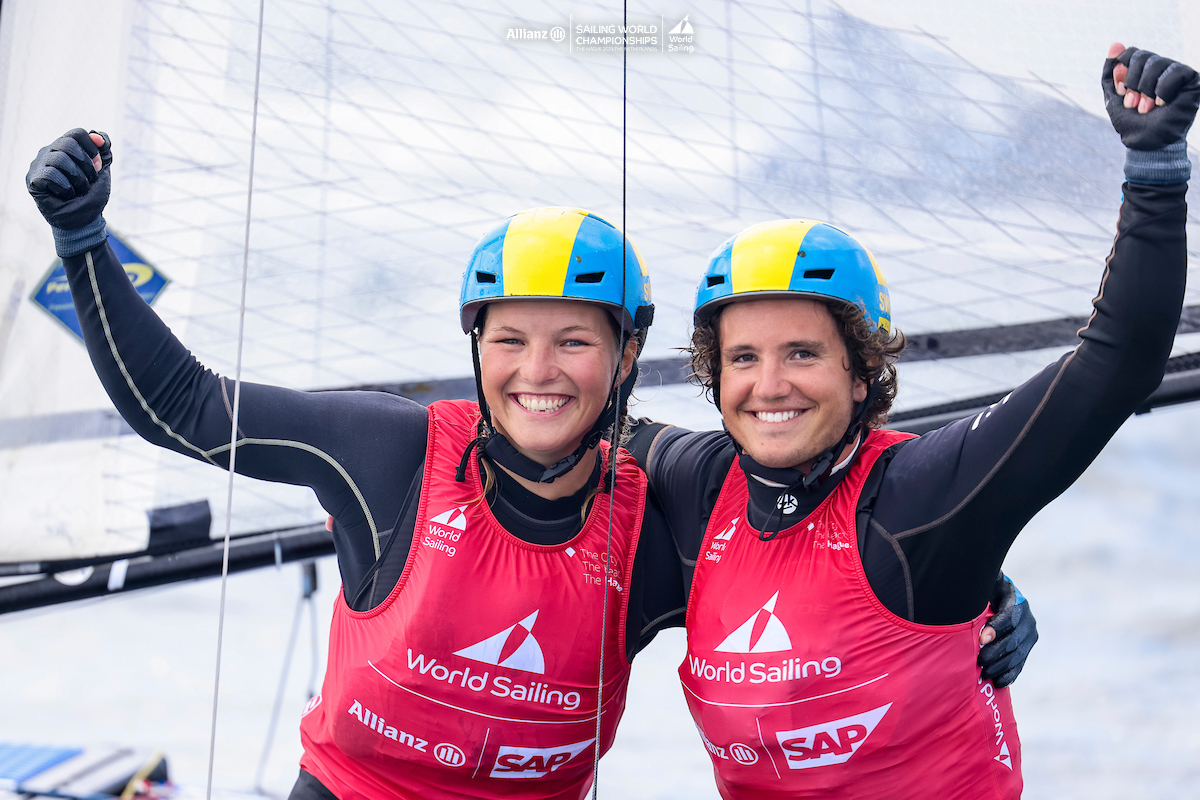 image: Emil och Hanna vann VM-brons i Nacra