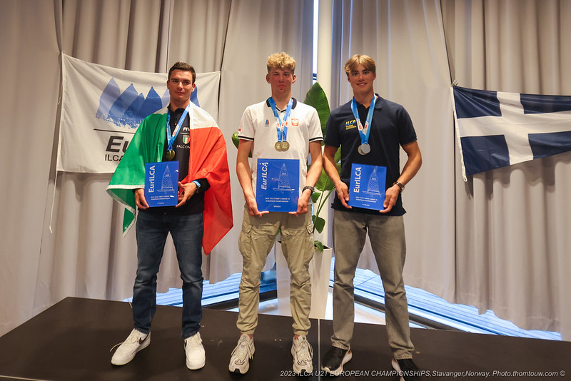 Erik Norlén EM silver U19 ILCA7